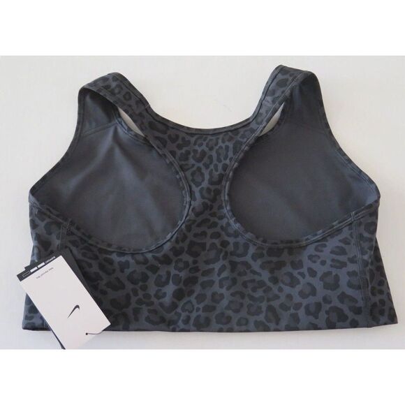 Nike DN4631 Women's Sz 1X Dark Smoke Gray Medium Support Non-Padded Sports Bra - Picture 2 of 3